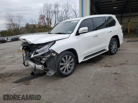 2017 Lexus LX with VIN JTJHY7AX7H4247677, listed as a Copart auction lot 80441714 with 76,656 mi miles and Salvage Title. Bid and sale history available at carsss.com. Image 1.