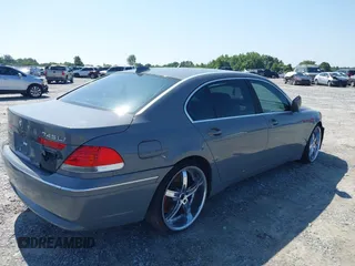 2003 BMW 7 Series 745Li with VIN WBAGN63453DR18970, listed as a IAAI auction lot 39461160 with Not Provided miles and . Bid and sale history available at carsss.com. Image 4.
