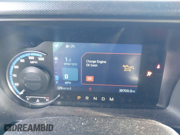2022 Ford Bronco z VIN 1FMDE5DH0NLB77892, wystawiony jako IAAI lot #41466172 z przebiegiem 38 709 mil mil oraz . Historia ofert i sprzedaży dostępna na DreamBid. Obrazek 7.