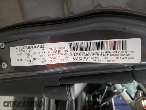 2014 Jeep Cherokee Latitude z VIN 1C4PJLCB0EW221659, wystawiony jako Copart lot #47098115 z przebiegiem 166 110 mil mil oraz Szkoda całkowita • Salvage title. Historia ofert i sprzedaży dostępna na DreamBid. Obrazek 13.