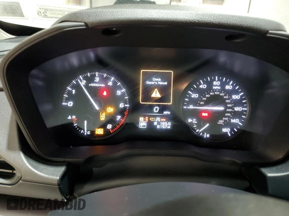 2024 Subaru Impreza with VIN JF1GUABC3R8340487, listed as a Copart auction lot 54123495 with 8,197 mi miles and Salvage title. Bid and sale history available at DreamBid. Image 9.