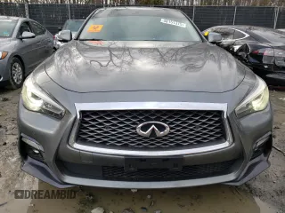 2019 Infiniti Q50 Luxe with VIN JN1EV7AR5KM591227, listed as a Copart auction lot 48151375 with 62,781 mi miles and Salvage Title. Bid and sale history available at DreamBid. Image 5.