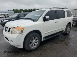 2011 Nissan Armada Platinum z VIN 5N1AA0NC4BN604592, wystawiony jako Copart lot #57026185 z przebiegiem 147 564 mil mil oraz Szkoda całkowita • Salvage title. Historia ofert i sprzedaży dostępna na DreamBid. Obrazek 1.