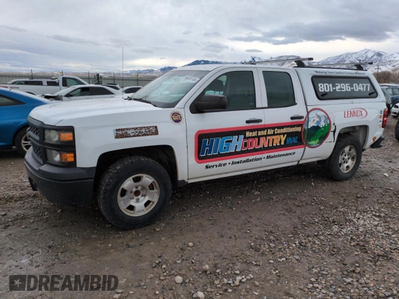 2014 Chevrolet Silverado 1500 Work Truck with VIN 1GCRCPEH2EZ205411, listed as a Copart auction lot 84908744 with 186,138 mi miles and Clean Title. Bid and sale history available at DreamBid. Image 1.