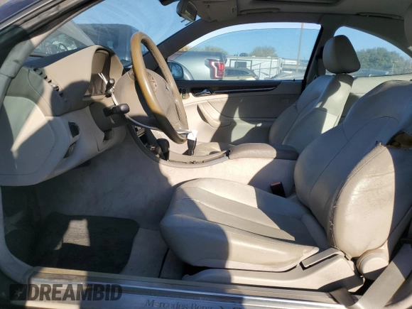 2002 Mercedes-Benz CLK 320/430 with VIN WDBLJ70G32T111304, listed as a Copart auction lot 73843804 with 141,980 mi miles and Salvage Title. Bid and sale history available at DreamBid. Image 7.