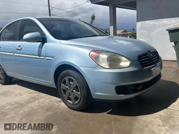 2008 Hyundai Accent GLS with VIN KMHCN46C68U190250, listed as a Copart auction lot 52031835 with 238,026 mi miles and Salvage Title. Bid and sale history available at carsss.com. Image 1.