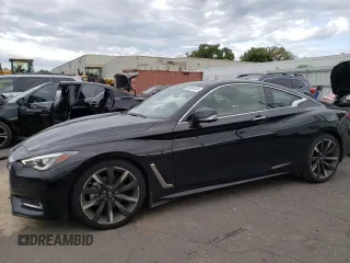 2022 Infiniti Q60 Luxe with VIN JN1EV7KK2NM600312, listed as a Copart auction lot 69481674 with 20,044 mi miles and Salvage Title. Bid and sale history available at carsss.com. Image 1.