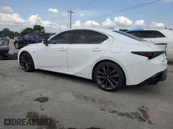 2021 Lexus IS 350 F Sport with VIN JTHGZ1B23M5039200, listed as a Copart auction lot 59608635 with 69,812 mi miles and Salvage title. Bid and sale history available at DreamBid. Image 2.