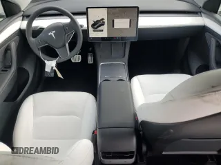 2024 Tesla Model Y Performance with VIN 7SAYGDEF7RF093054, listed as a Copart auction lot 50747985 with 26,907 mi miles and Salvage Title. Bid and sale history available at DreamBid. Image 8.