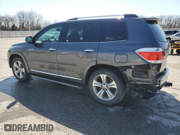 2012 Toyota Highlander Limited with VIN 5TDDK3EH1CS150504, listed as a Copart auction lot 50939885 with 185,656 mi miles and Salvage Title. Bid and sale history available at carsss.com. Image 2.
