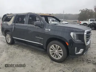 2021 GMC Yukon XL SLT with VIN 1GKS2GKD0MR429799, listed as a Copart auction lot 81524424 with 0 mi miles and Salvage Title. Bid and sale history available at carsss.com. Image 4.