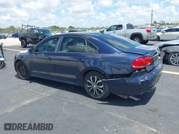 2014 Volkswagen Passat S with VIN 1VWAP7A30EC025369, listed as a IAAI auction lot 42525534 with 169,000 mi miles and . Bid and sale history available at DreamBid. Image 3.
