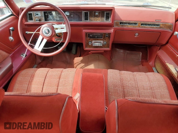 1979 Oldsmobile Cutlass with VIN 3R47F9G467428, listed as a Copart auction lot 51659205 with 95,803 mi miles and Clean Title. Bid and sale history available at DreamBid. Image 8.