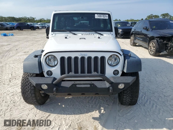 2018 Jeep Wrangler Unlimited Sport with VIN 1C4BJWDG3JL807080, listed as a Copart auction lot 74887824 with 51,559 mi miles and Non Repairable. Bid and sale history available at DreamBid. Image 5.