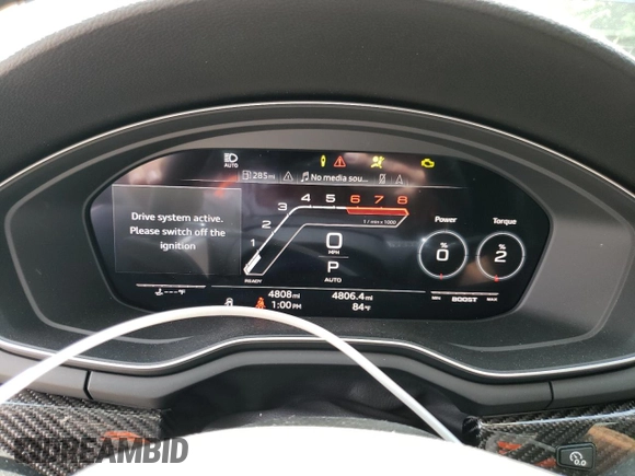 2023 Audi RS 5 Sportback z VIN WUAAWCF5XPA900600, wystawiony jako Copart lot #58295863 z przebiegiem 4808 mil mil oraz . Historia ofert i sprzedaży dostępna na DreamBid. Obrazek 9.