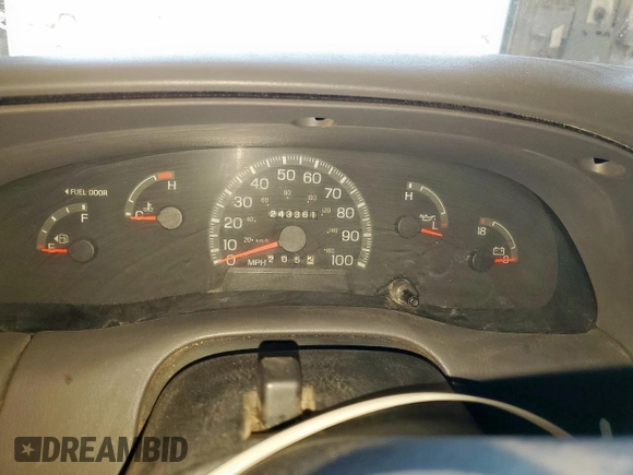 1998 Ford F-150 XL with VIN 1FTZX0725WKB83760, listed as a Copart auction lot 60988225 with 243,361 mi miles and Salvage title. Bid and sale history available at DreamBid. Image 9.