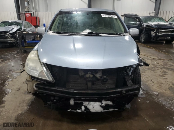 2010 Nissan Versa 1.8 S with VIN 3N1BC1CP9AL380848, listed as a Copart auction lot 45188875 with 198,020 mi miles and Salvage Title. Bid and sale history available at carsss.com. Image 5.