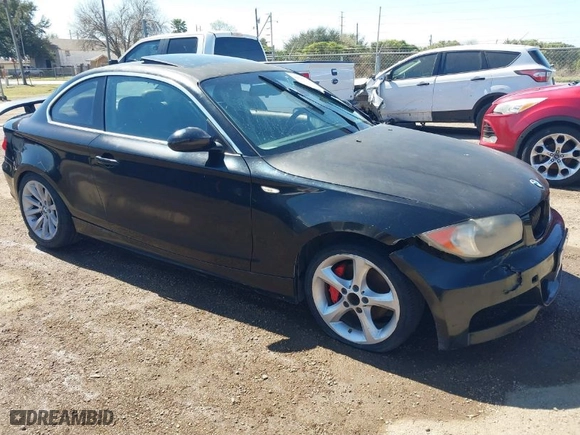 2008 BMW 1 Series 128i SULEV with VIN WBAUP93598VF48053, listed as a IAAI auction lot 41645564 with 1 mi miles. Bid and sale history available at carsss.com. Image 1.
