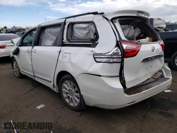 2016 Toyota Sienna XLE with VIN 5TDYK3DC5GS757003, listed as a Copart auction lot 41546464 with Not provided miles and Salvage title. Bid and sale history available at DreamBid. Image 2.
