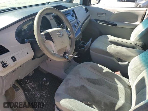 2013 Toyota Sienna L with VIN 5TDZK3DC3DS396354, listed as a Copart auction lot 46595645 with 429,245 mi miles and Salvage Title. Bid and sale history available at carsss.com. Image 7.