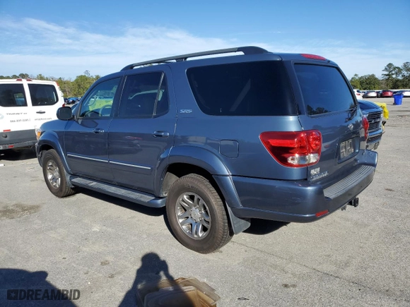 2007 Toyota Sequoia SR5 with VIN 5TDZT34A97S289227, listed as a Copart auction lot 86928334 with 180,217 mi miles and Salvage Title. Bid and sale history available at carsss.com. Image 2.