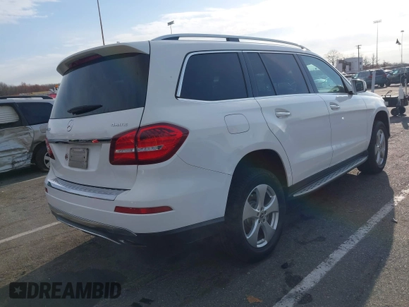 2019 Mercedes-Benz GLS 450 with VIN 4JGDF6EE3KB233297, listed as a IAAI auction lot 41882975 with 130,354 mi miles and . Bid and sale history available at DreamBid. Image 4.