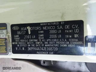 2018 Kia Forte LX with VIN 3KPFK4A74JE168739, listed as a IAAI auction lot 42035326 with 129,415 mi miles. Bid and sale history available at carsss.com. Image 9.