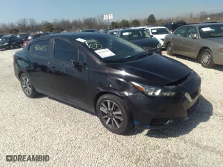 2021 Nissan Versa SV with VIN 3N1CN8EV1ML890974, listed as a IAAI auction lot 41626105 with 82,598 mi miles. Bid and sale history available at carsss.com. Image 1.