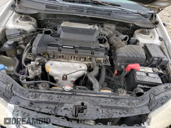 2008 Kia Spectra EX with VIN KNAFE121285529131, listed as a Copart auction lot 61096535 with 161,595 mi miles and Salvage title. Bid and sale history available at DreamBid. Image 11.