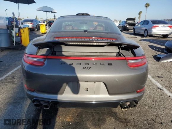 2019 Porsche 911 4 with VIN WP0BA2A91KS120069, listed as a Copart auction lot 59178924 with 44,442 mi miles and Salvage Title. Bid and sale history available at carsss.com. Image 6.
