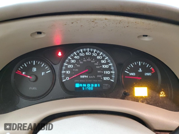 2002 Chevrolet Impala z VIN 2G1WF52E829345647, wystawiony jako Copart lot #44531425 z przebiegiem 51 700 mil mil oraz Czysty tytuł • Clean title. Historia ofert i sprzedaży dostępna na DreamBid. Obrazek 9.