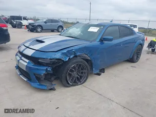 2020 Dodge Charger Scat Pack with VIN 2C3CDXGJ5LH185742, listed as a IAAI auction lot 40755140 with 1 mi miles. Bid and sale history available at carsss.com. Image 17.