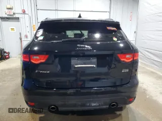 2019 Jaguar F-Pace 25t Prestige with VIN SADCK2FX7KA366367, listed as a Copart auction lot 47633855 with 34,847 mi miles and Salvage title. Bid and sale history available at DreamBid. Image 6.