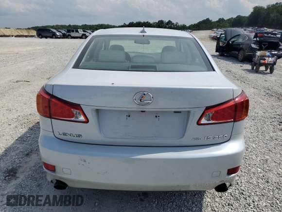 2009 Lexus IS 250 with VIN JTHCK262995034402, listed as a Copart auction lot 57380955 with 152,563 mi miles and Salvage title. Bid and sale history available at DreamBid. Image 6.