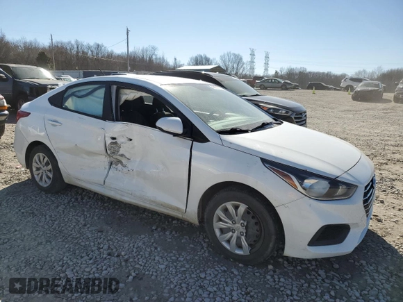 2021 Hyundai Accent SE with VIN 3KPC24A61ME128598, listed as a Copart auction lot 46658765 with 117,032 mi miles and Salvage Title. Bid and sale history available at carsss.com. Image 4.