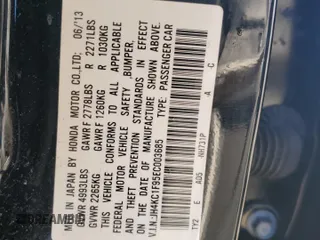 2014 Acura RLX Advance with VIN JH4KC1F95EC003685, listed as a Copart auction lot 46854265 with 145,250 mi miles and Salvage Title. Bid and sale history available at DreamBid. Image 12.