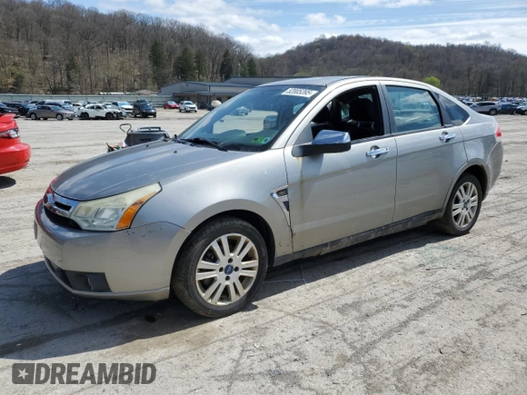 2008 Ford Focus SE with VIN 1FAHP35N18W110672, listed as a Copart auction lot 52005395 with 225,311 mi miles and Salvage Title. Bid and sale history available at carsss.com. Image 1.
