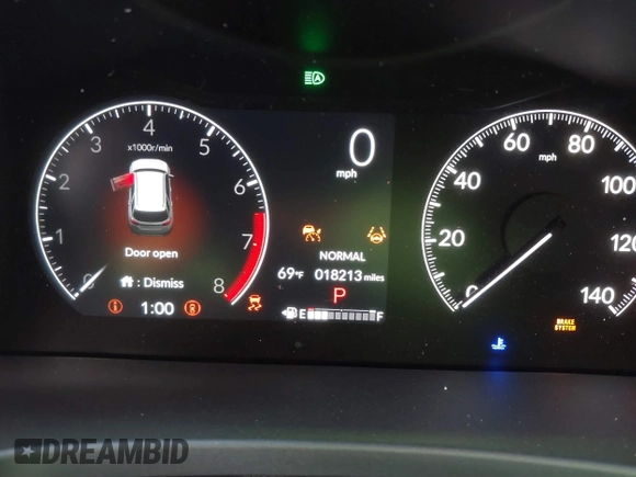 2024 Honda Pilot Touring with VIN 5FNYG2H7XRB016877, listed as a IAAI auction lot 41496013 with 18,213 mi miles and . Bid and sale history available at DreamBid. Image 7.