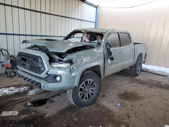 2023 Toyota Tacoma 4WD SR with VIN 3TMCZ5AN5PM538629, listed as a Copart auction lot 41925845 with 30,672 mi miles and Salvage Title. Bid and sale history available at carsss.com. Image 1.