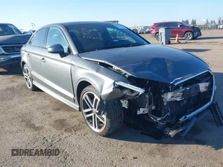 2018 Audi A3 Sedan Premium Plus with VIN WAUJ8GFFXJ1074178, listed as a IAAI auction lot 41361525 with 46,745 mi miles. Bid and sale history available at carsss.com. Image 1.