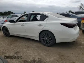 2019 Infiniti Q50 Luxe with VIN JN1EV7AP6KM516986, listed as a Copart auction lot 53080575 with Not provided miles and Salvage title. Bid and sale history available at DreamBid. Image 2.