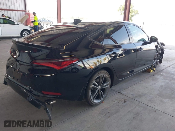 2023 Acura Integra w/A-Spec Package with VIN 19UDE4H35PA010229, listed as a IAAI auction lot 42043434 with 36,843 mi miles and . Bid and sale history available at DreamBid. Image 4.