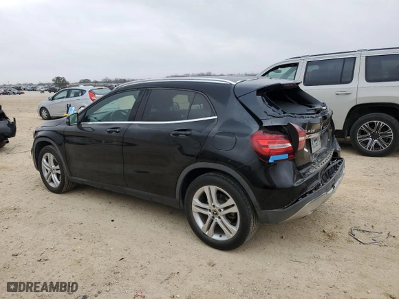 2019 Mercedes-Benz GLA with VIN WDCTG4EB7KU003655, listed as a Copart auction lot 43636025 with 46,147 mi miles and Salvage Title. Bid and sale history available at carsss.com. Image 2.