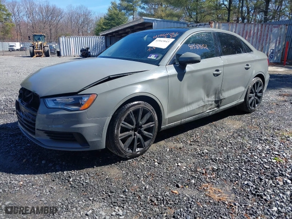 2015 Audi A3 1.8T Premium with VIN WAUACGFF3F1007685, listed as a IAAI auction lot 41843843 with 82,225 mi miles. Bid and sale history available at carsss.com. Image 17.