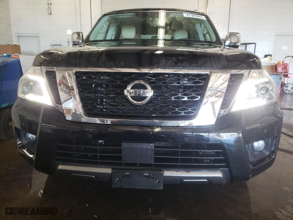 2019 Nissan Armada SL with VIN JN8AY2NDXKX010795, listed as a Copart auction lot 41389665 with NaN miles and Salvage Title. Bid and sale history available at carsss.com. Image 5.