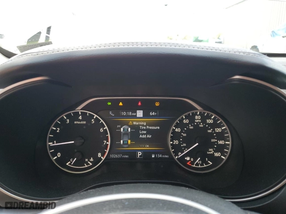 2020 Nissan Maxima SL with VIN 1N4AA6DV1LC361224, listed as a Copart auction lot 46669235 with 102,637 mi miles and Salvage Title. Bid and sale history available at carsss.com. Image 9.