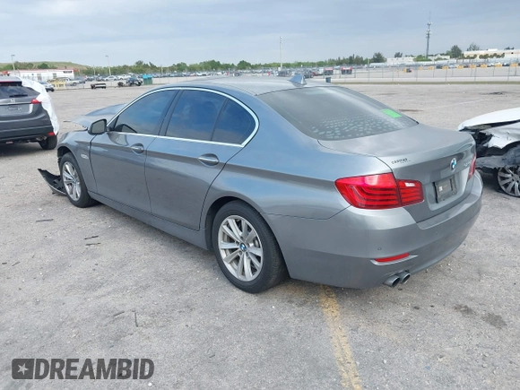 2015 BMW 5 Series 528i with VIN WBA5A5C52FD514549, listed as a IAAI auction lot 41812177 with 107,819 mi miles. Bid and sale history available at carsss.com. Image 3.
