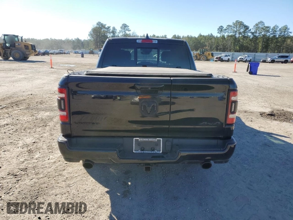2020 Ram 1500 Limited with VIN 1C6SRFHT5LN274051, listed as a Copart auction lot 87700145 with 0 mi miles and Salvage Title. Bid and sale history available at carsss.com. Image 6.