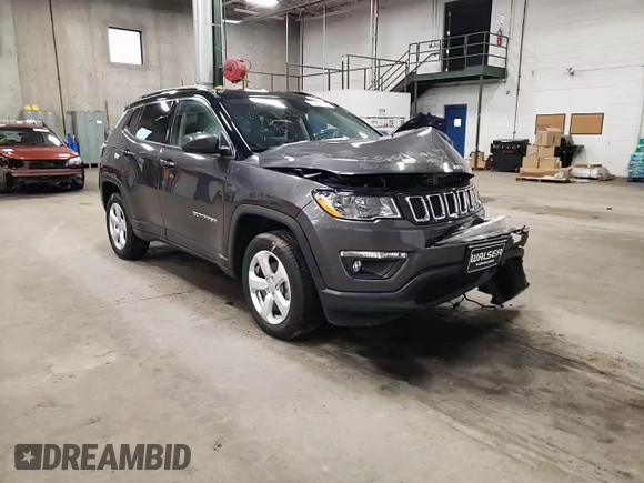 2020 Jeep Compass Latitude with VIN 3C4NJDBB7LT156620, listed as a Copart auction lot 81154344 with 55,098 mi miles and Salvage Title. Bid and sale history available at carsss.com. Image 11.