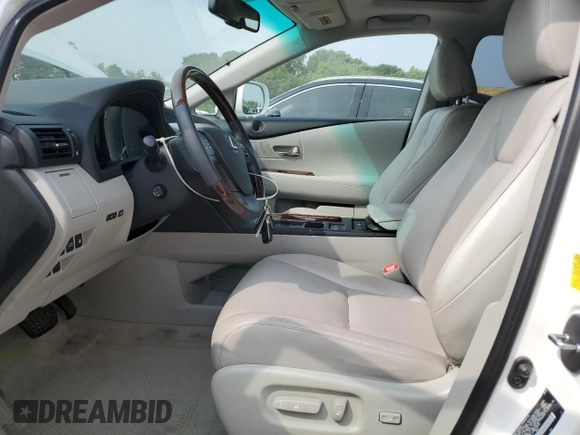 2010 Lexus RX 350 with VIN JTJBK1BA4A2002285, listed as a Copart auction lot 60597945 with 61,903 mi miles and Salvage title. Bid and sale history available at DreamBid. Image 7.